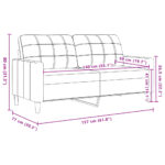 vidaXL 2-dielna sedacia súprava čierna látka – Obrázok 9