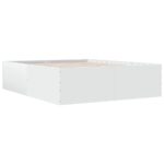 vidaXL Posteľný rám biely 160x200 cm kompozitné drevo – Obrázok 2