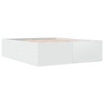 vidaXL Posteľný rám biely 160x200 cm kompozitné drevo – Obrázok 6