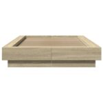 vidaXL Posteľný rám dub sonoma 75x190 cm kompozitné drevo – Obrázok 4