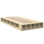 vidaXL Posteľný rám dub sonoma 90x190 cm kompozitné drevo – Obrázok 2