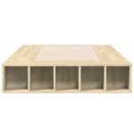vidaXL Posteľný rám dub sonoma 90x190 cm kompozitné drevo – Obrázok 4
