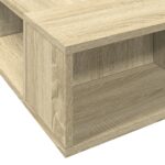 vidaXL Posteľný rám dub sonoma 90x190 cm kompozitné drevo – Obrázok 7