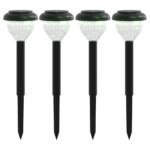 vidaXL Solárne osvetlenie chodníka zemné hroty 4 ks teplé biele a RGB – Obrázok 2