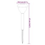 vidaXL Solárne osvetlenie chodníka zemné hroty 4 ks teplé biele a RGB – Obrázok 9