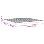 vidaXL Posteľný rám voskovo hnedý 180x200 cm masívna borovica – Obrázok 10