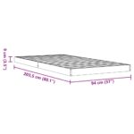 vidaXL Posteľný rám voskovo hnedý 90x200 cm masívna borovica – Obrázok 10