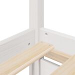 vidaXL Posteľný rám so zásuvkami biely 90x190 cm masívna borovica – Obrázok 8