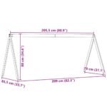 vidaXL Strecha na detskú posteľ 209x85,5x88 cm borovicový masív – Obrázok 9