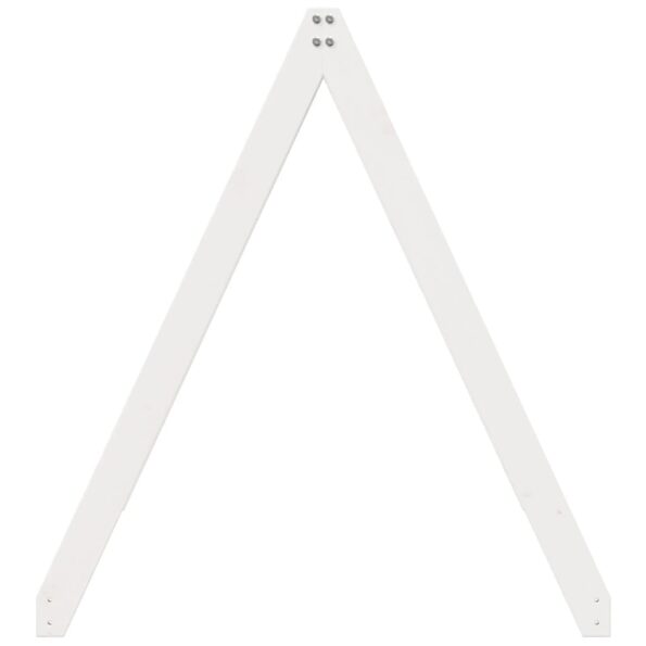 vidaXL Strecha na detskú posteľ biela 209x85,5x88 cm borovicový masív – Obrázok 5