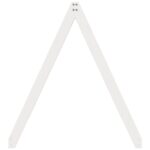 vidaXL Strecha na detskú posteľ biela 199x95,5x88 cm borovicový masív – Obrázok 5