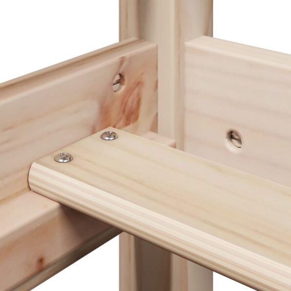 vidaXL Posteľný rám 80x200 cm borovicový masív – Obrázok 7