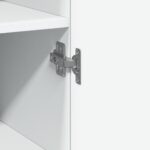 vidaXL Úzka úložná skrinka biela 30x42,5x225 cm kompozitné drevoÚ – Obrázok 11