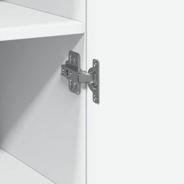 vidaXL Úzka úložná skrinka biela 30x42,5x225 cm kompozitné drevoÚ – Obrázok 11