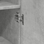 vidaXL Úzka úložná skrinka betónová 30x42,5x225 cm kompozitné drevo – Obrázok 11