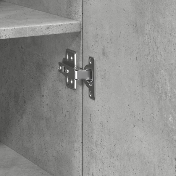 vidaXL Úzka úložná skrinka betónová 30x42,5x225 cm kompozitné drevo – Obrázok 11