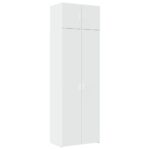 vidaXL Úložná skrinka biela 70x42,5x225 cm kompozitné drevo – Obrázok 2