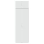 vidaXL Úložná skrinka biela 70x42,5x225 cm kompozitné drevo – Obrázok 4