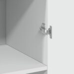 vidaXL Úložná skrinka biela 70x42,5x225 cm kompozitné drevo – Obrázok 9