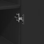 vidaXL Vysoká skrinka, čierna 30x42,5x185 cm, kompozitné drevo – Obrázok 8