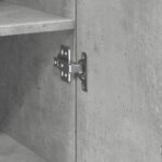 vidaXL Vysoká skrinka, betónovo sivá 30x42,5x185 cm, kompozitné drevo – Obrázok 8