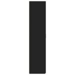 vidaXL Vysoká skrinka čierna 70x42,5x185 cm kompozitné drevo – Obrázok 5