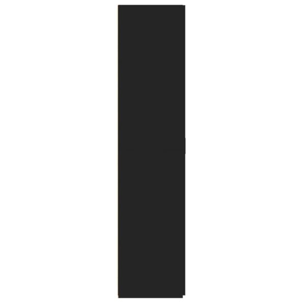 vidaXL Vysoká skrinka čierna 70x42,5x185 cm kompozitné drevo – Obrázok 5
