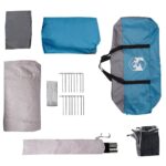 vidaXL Rodinný stan tunelový 6 osôb modrý vodeodolný – Obrázok 11