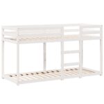 vidaXL Poschodová posteľ so strechou biela 80x200 cm borovicový masív – Obrázok 7