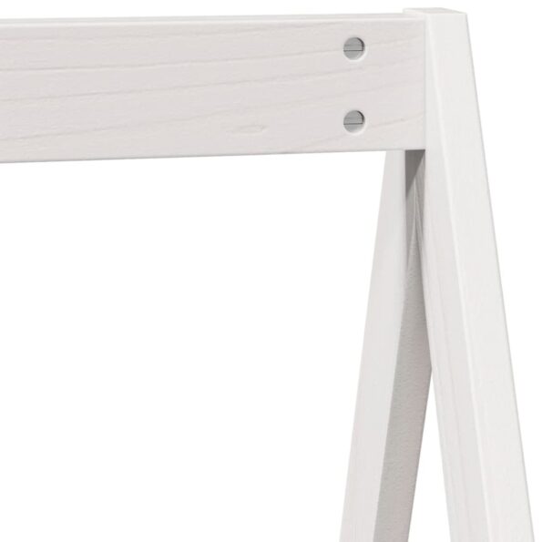 vidaXL Poschodová posteľ so strechou biela 80x200 cm borovicový masív – Obrázok 10