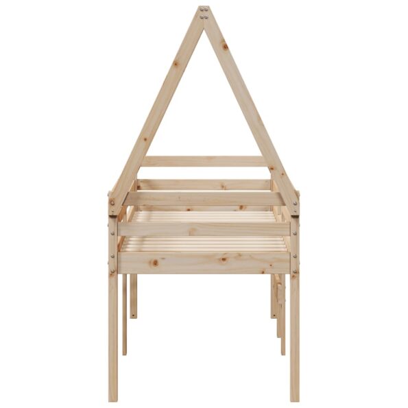 vidaXL Vysoká posteľ so strechou 80x200 cm borovicový masív – Obrázok 7