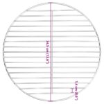 vidaXL Grilovací rošt okrúhly Ø34,5 cm 304 nerezová oceľ – Obrázok 6