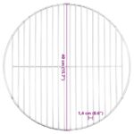 vidaXL Grilovací rošt okrúhly Ø40 cm 304 nerezová oceľ – Obrázok 6