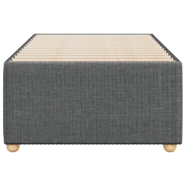vidaXL Posteľný rám tmavosivý 90x200 cm látka – Obrázok 4