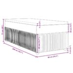 vidaXL Boxspring posteľ s matracom tmavosivá 90x200 cm látka – Obrázok 12