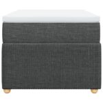 vidaXL Boxspring posteľ s matracom tmavosivá 90x200 cm látka – Obrázok 4