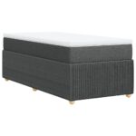vidaXL Boxspring posteľ s matracom tmavosivá 90x200 cm látka – Obrázok 6