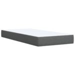 vidaXL Boxspring posteľ s matracom tmavosivá 90x200 cm látka – Obrázok 8