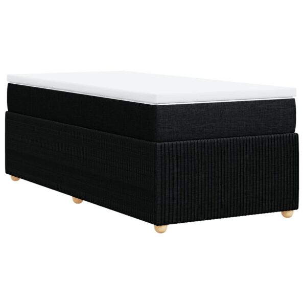 vidaXL Posteľný rám boxspring s matracom čierny 90x200 cm látka – Obrázok 6