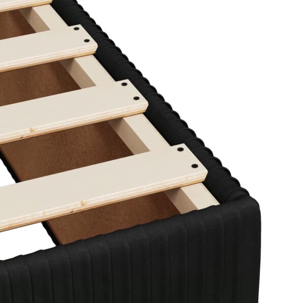 vidaXL Posteľný rám boxspring s matracom čierny 90x200 cm zamat – Obrázok 10
