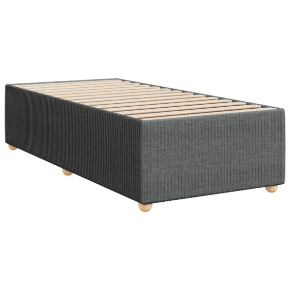 vidaXL Boxspring posteľ s matracom tmavosivá 90x200 cm látka – Obrázok 10