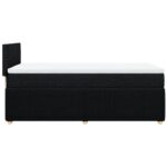 vidaXL Posteľný rám boxspring s matracom čierny 90x200 cm látka – Obrázok 5