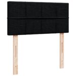 vidaXL Posteľný rám boxspring s matracom čierny 90x200 cm látka – Obrázok 7