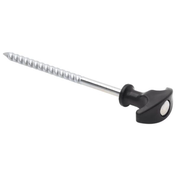 vidaXL Stanové kolíky 24 ks 17 cm Ø7 mm pozinkovaná oceľ – Obrázok 4