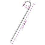 vidaXL Stanové kolíky 12 ks 41,5 cm Ø12 mm pozinkovaná oceľ – Obrázok 5