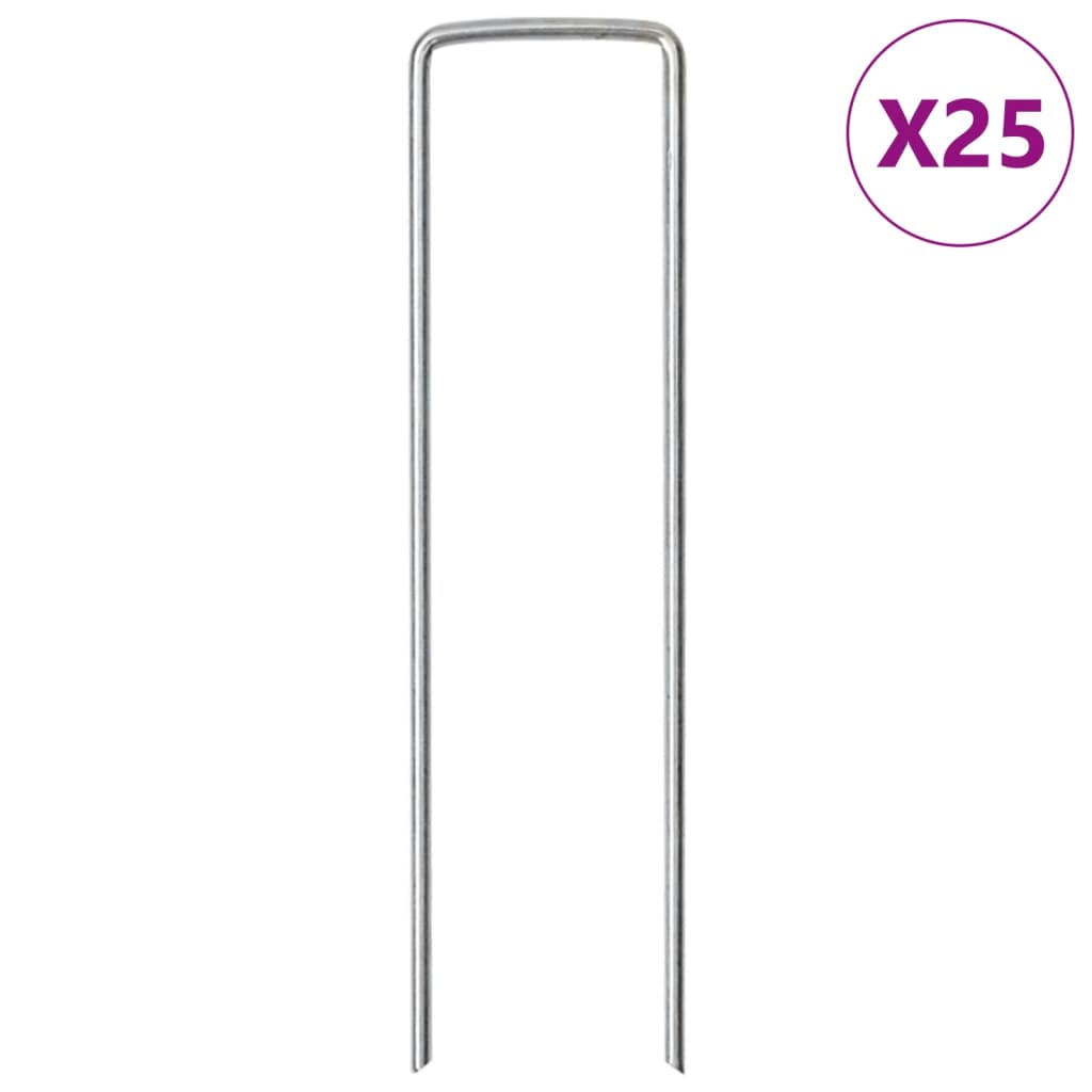 VXL8721102804403_a_en_hd_1.jpg vidaXL Stanové kolíky v U tvare 25 ks 15x3,5 cm pozinkovaná oceľ – Obrázok 1