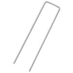 vidaXL Stanové kolíky v U tvare 25 ks 15x3,5 cm pozinkovaná oceľ – Obrázok 2