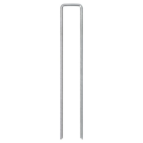 vidaXL Stanové kolíky v tvare U 50 ks 20x4 cm pozinkovaná oceľ – Obrázok 3