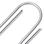 vidaXL Stanové kolíky v tvare U 50 ks 15x3,5 cm pozinkovaná oceľ – Obrázok 4