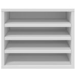 vidaXL Organizér na stôl biely 36x26x29,5 cm kompozitné drevo – Obrázok 4